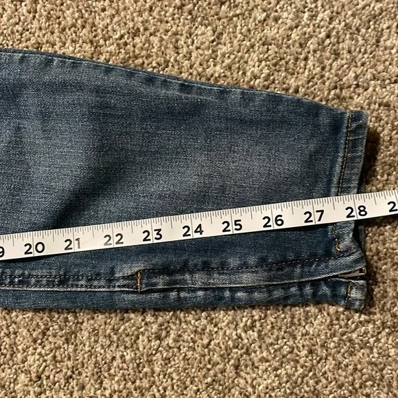 Pistola Jeans High Rise I’m Straight Medium Wash Distressed Size 31 - Picture 11 of 11